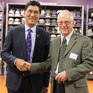 President Chakma with Paul Woodford